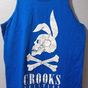 Crooks & Castles Blue Graphic Tank